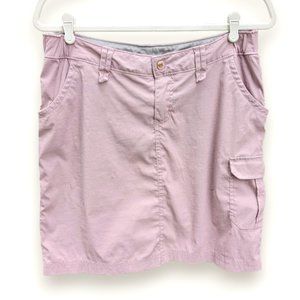 Duluth Lilac Purple Stretch Skort Shorts Skirt Cargo Pockets Elastic Waist sz 8